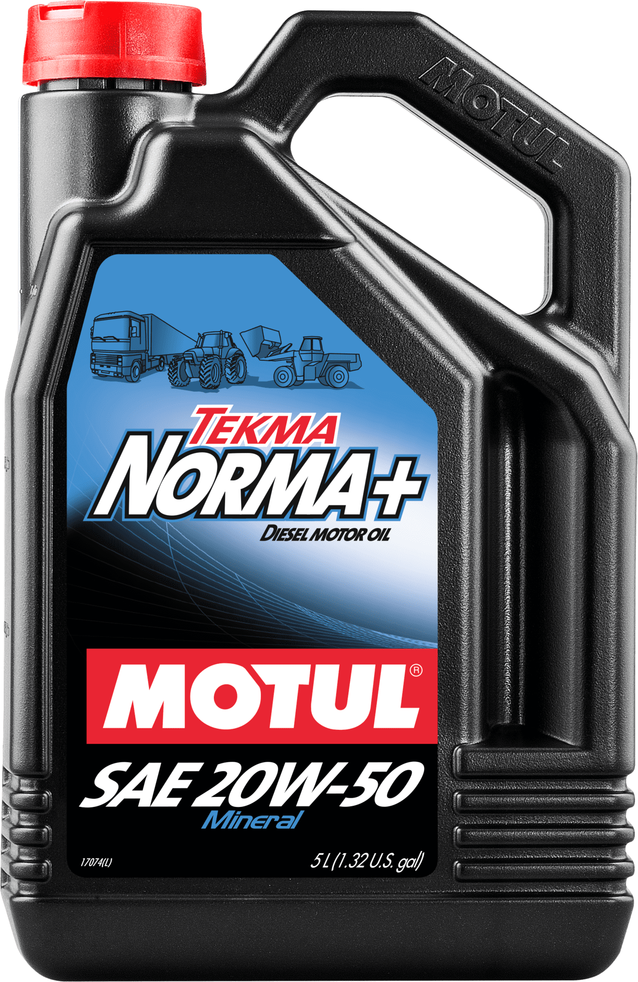 102024-5 Tekma Norma+ 20W-50 is a lubricant for all diesel engines naturally aspirated or turbocharged, operating in warm climates, where manufacturer’s recommendations are API CD, CE, CF, CF-4, CCMC D-4.