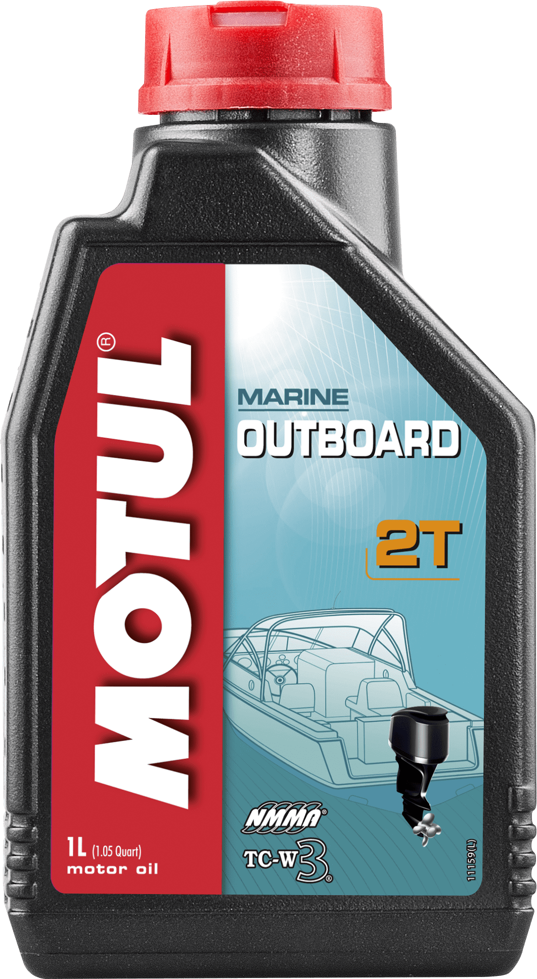 102788-1 Mineral lubricant for 2-Stroke outboard and jet ski engines with premix or injector lube system, operating under normal conditions.