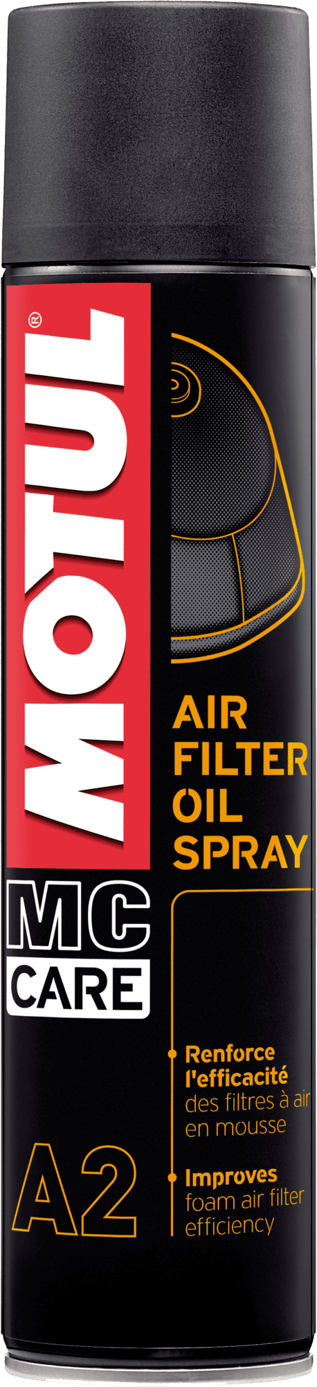 102986-400ML Huile de pulvérisation pour les filtres à air en mousse utilisés en tout-terrain, sur route ou en quad.