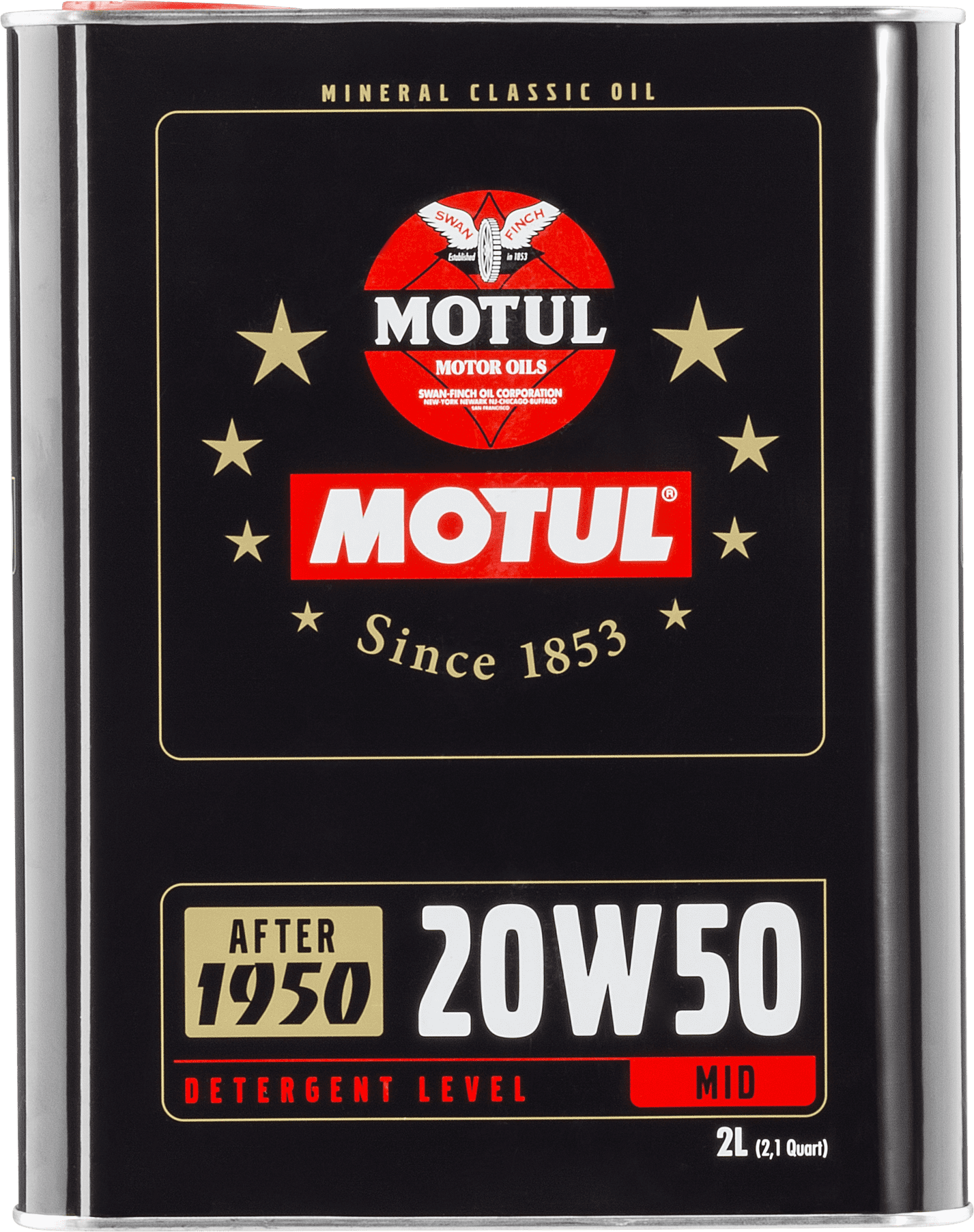 104511-2 Mineral engine lubricant specially designed for orignial engines built between 1950 and 1970.