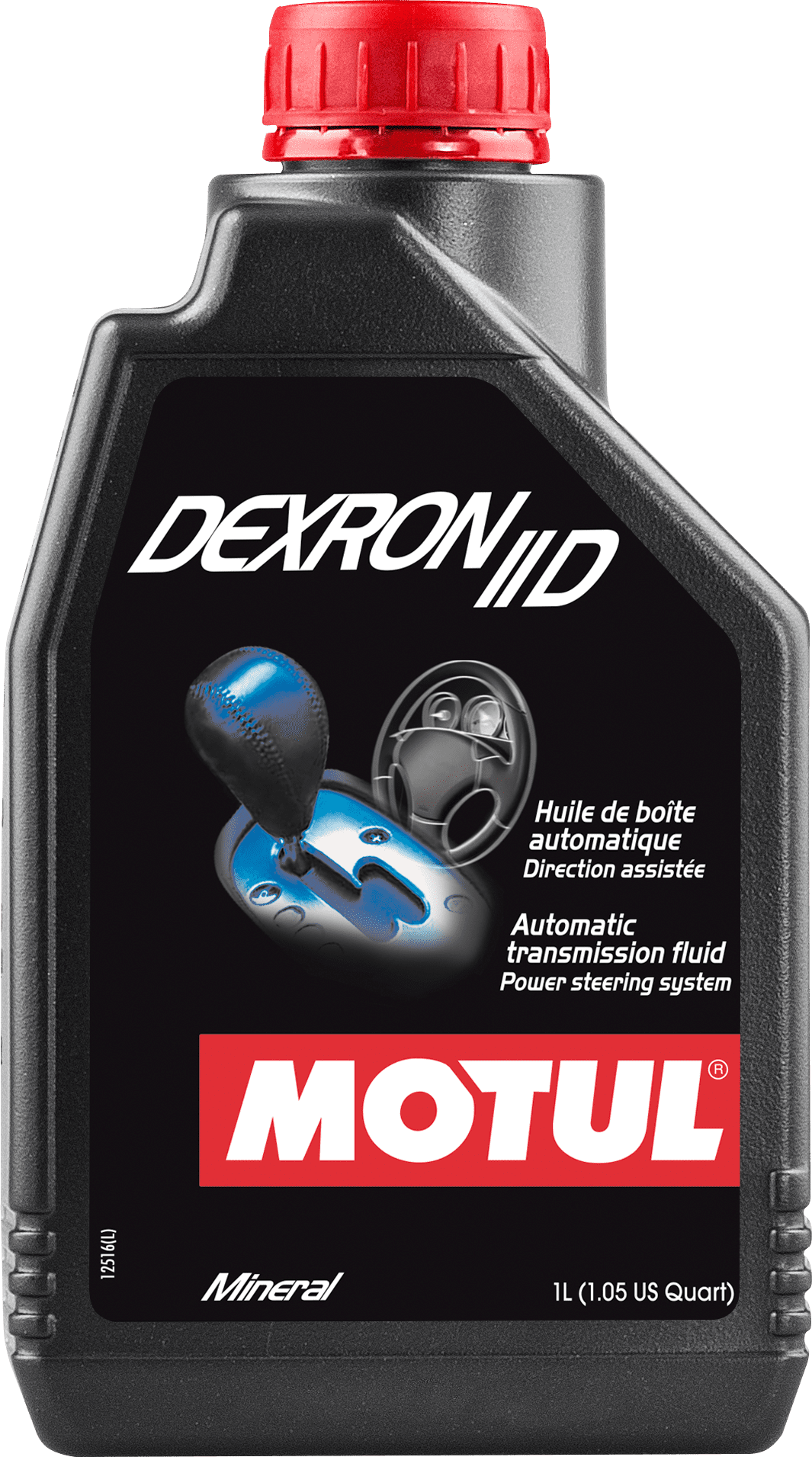 105775-1 Automatic Transmission Fluid for all systems where DEXRON II standard is required : Automatic gearboxes and transmissions, torque converters, power steering systems, hydraulic circuits, boat reversing gear.