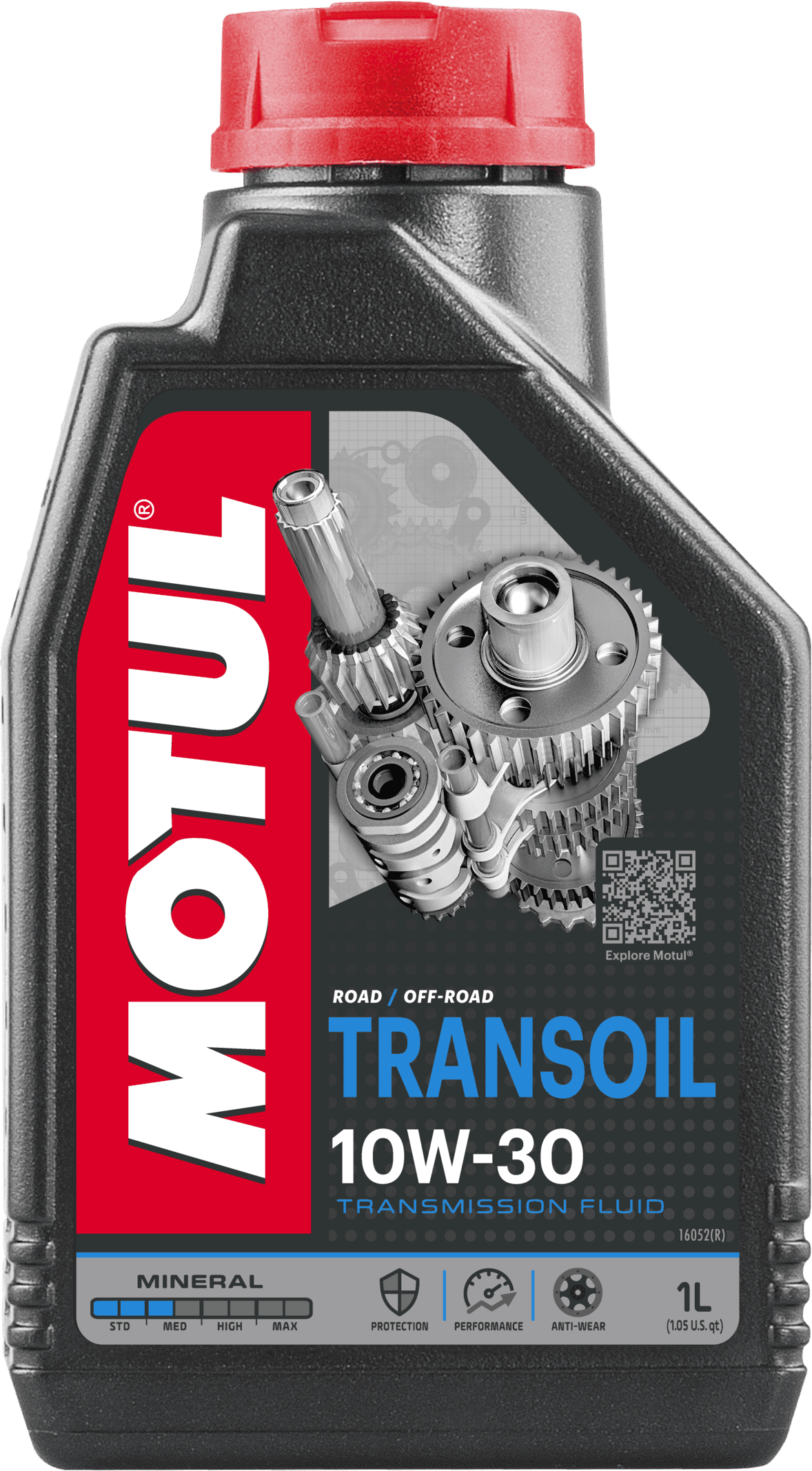 105894-1 Mineral lubricant designed for gearboxes with wet clutch using a different oil from engine oil: gearbox case separated from engine crankcase.