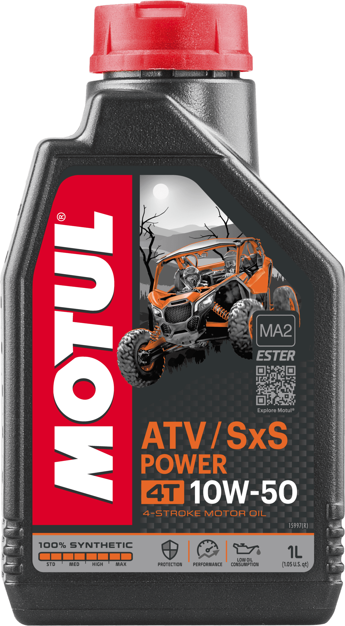 105900-1 100% Synthetic - Ester lubricant developed for the latest performance Side-by-Side (SxS) & ATV vehicles.