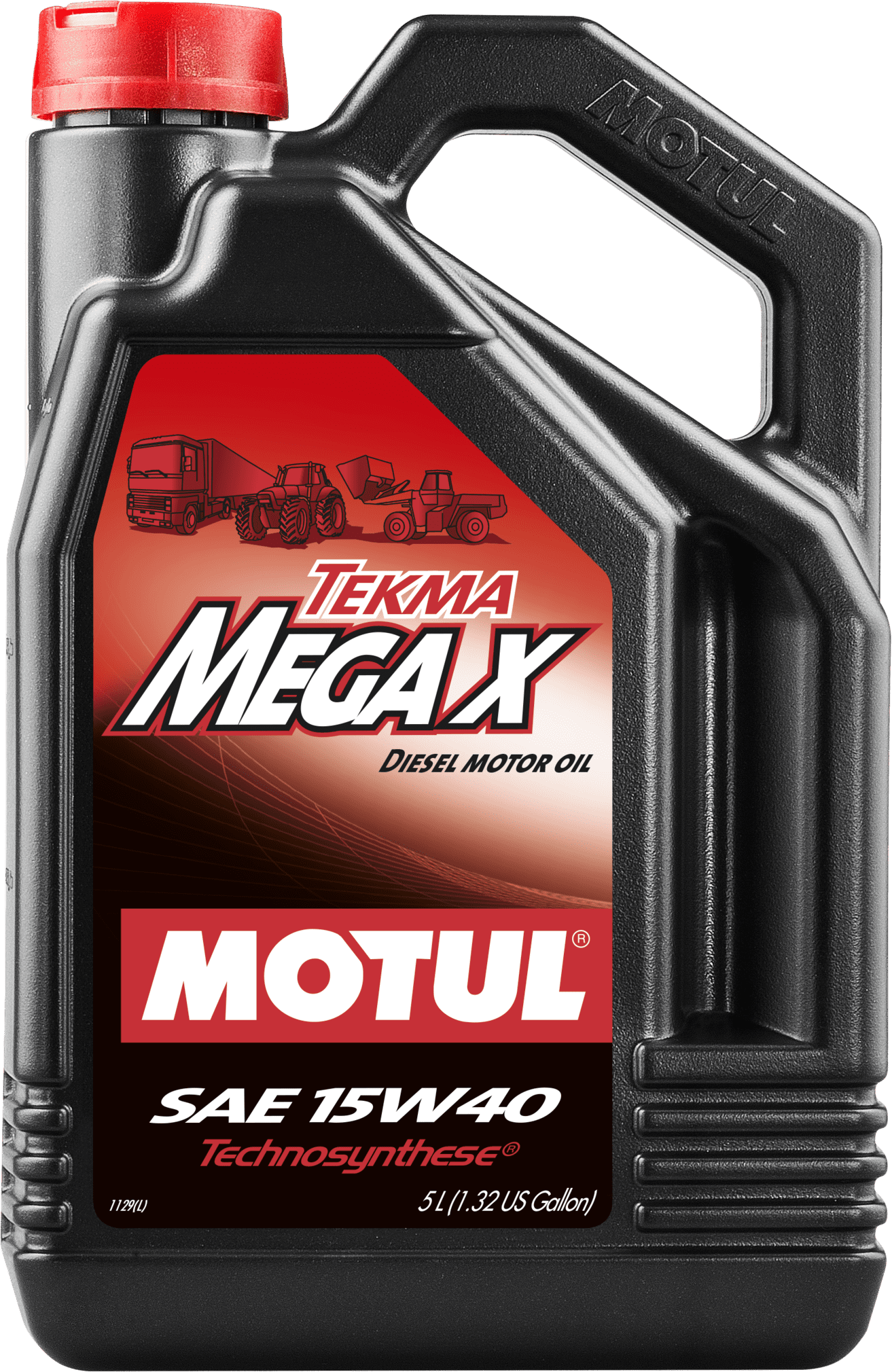 106378-5 Tekma Mega X 15W-40 is a lubricant for heavy duty diesel engines naturally aspirated or turbocharged: trucks, bulldozers, construction machinery, buses, farm machinery, stationary engines, boat engines...