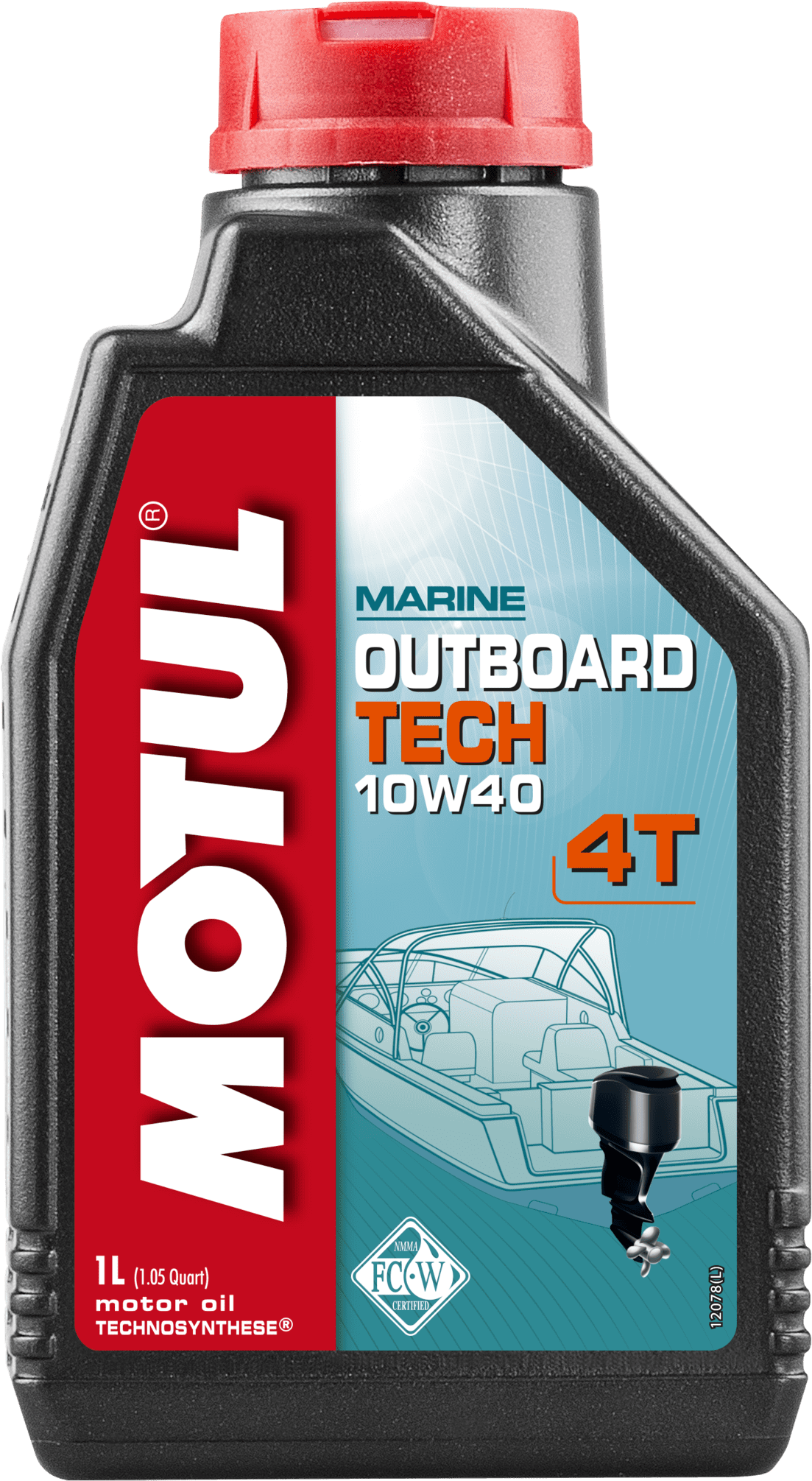 106397-1 Technosynthese® lubricant for 4-Stroke Outboard or sterndrive engines calling for NMMA FC-W lubricants.