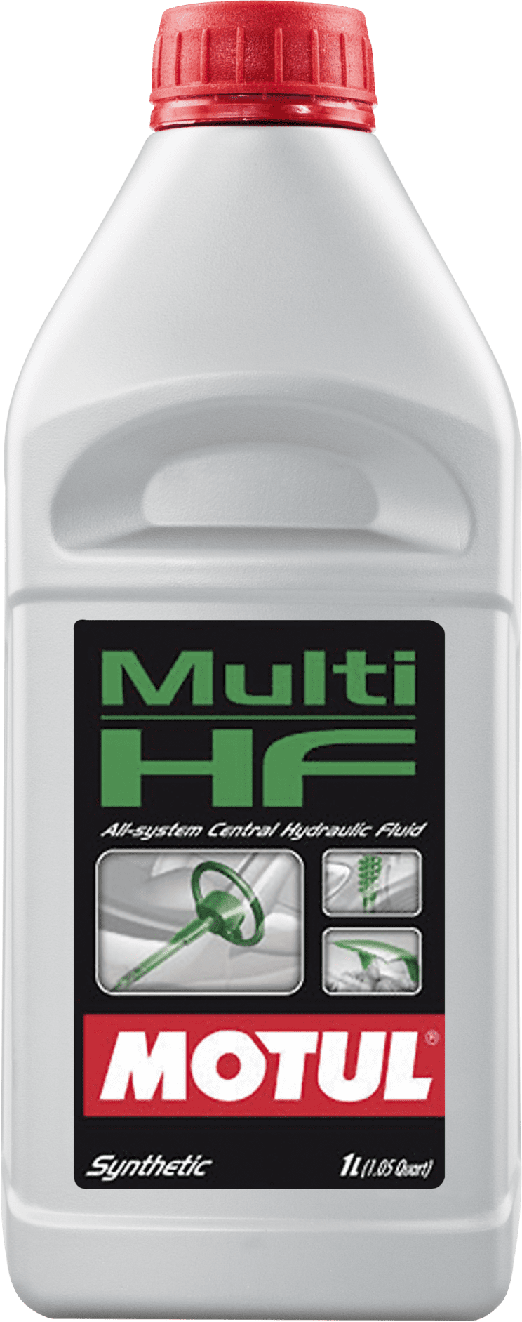 106399-1 MOTUL Multi HF is an advanced synthetic formulation for use in steering, suspension and other hydraulic systems requiring such products.