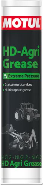 108676-400GR HD-Agri Grease is a high performance multipurpose grease for Heavy Duty, Agriculture and Civil Engineering Machinery.