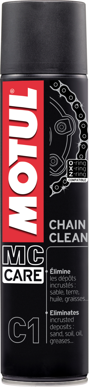 111648-400ML MOTUL® Chain Clean nettoie parfaitement tous les types de chaînes des motos (routières et tout-terrain), des quads et des kartings.
