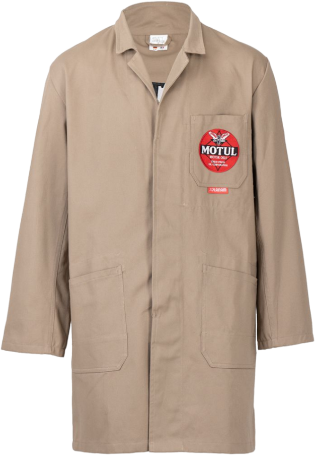 207663 Motul Vintage Overcoat is perfect voor garages en werkplaatsen.